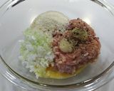 エスニックピリ辛青じそつくね♪作り方1写真