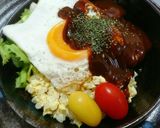 ざくざく混ぜて♥簡単手作り ロコモコ丼作り方22写真
