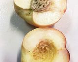 桃のコンポート風 〜離乳食中期〜作り方1写真