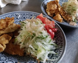 ②太いきゅうりでカジキ南蛮&えのきスープ作り方4写真