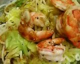 簡単！春の旨味ぎっしり海老キャベパスタ♪作り方5写真