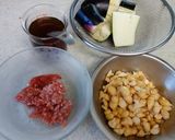 揚げ茄子の大豆ミートソース作り方1写真
