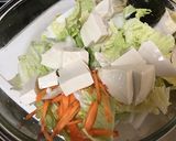 レンジで♪白菜と豆腐のカニカマあんかけ作り方2写真