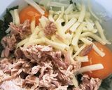 大葉のお好み焼き風オムレツ作り方3写真