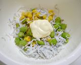 骨粗鬆症対策！枝豆コーンしらすの包み焼き作り方1写真