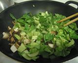 椎茸と青梗菜のブリトーで朝ごはん作り方1写真