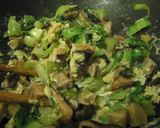 椎茸と青梗菜のブリトーで朝ごはん作り方2写真