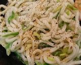 ネギ焼きうどん作り方3写真