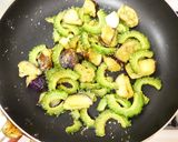 夏☆ゴーヤ&なす!カレーチーズ炒め。作り方7写真