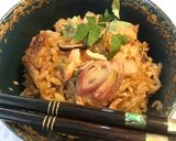 夏ピリ♪実山椒＆夏薬味で紅鮭炊き込みご飯作り方4写真