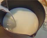 ✔とろ～りもっちり。杏仁豆腐風牛乳プリン作り方2写真