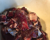 筋膜を使うと美味しい鹿肉の焼き飯　作り方1写真