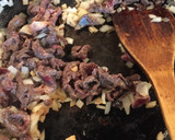 筋膜を使うと美味しい鹿肉の焼き飯　作り方3写真