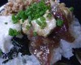 鮪とカマンベールチーズのずけ丼作り方4写真