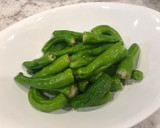 鶏肉とししとうの醤油炒め★簡単作り方1写真