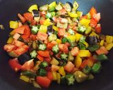 簡単☆栄養満点♪夏野菜うなちらし作り方1写真