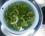 ゴーヤと塩こぶ作り方5写真