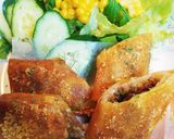 なりゆきドライカレーチーズ春巻き作り方9写真