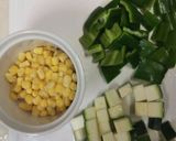 ズッキーニと鶏のかき揚げ カレー塩添え作り方1写真