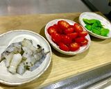トマトとエビの冷製パスタ そうめんでも♬作り方1写真