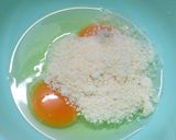 ズッキーニと青唐辛子のチーズオムレツ作り方5写真