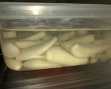 簡単 塩らっきょ入りワカメの酢の物作り方1写真