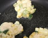ズッキーニと鶏のかき揚げ カレー塩添え作り方5写真