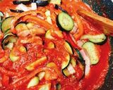 夏野菜とベーコンのポモドーロパスタ作り方7写真