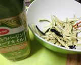 千切り茄子のおかか味噌和え作り方2写真