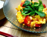 夏バテにさっぱり！セロリとトマトの卵とじ作り方7写真