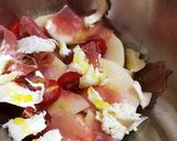 桃の冷製パスタ作り方1写真