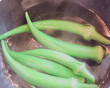 超簡単！おくらと塩昆布の生姜しょうゆ作り方1写真