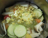 夏野菜の冷スープ～とうもろこしのひげ入り作り方7写真
