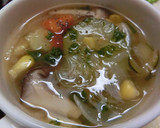 夏野菜の冷スープ～とうもろこしのひげ入り作り方11写真