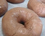 ココア＆ホワイトチョコのベーグル❤作り方7写真