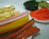 韓国・野菜キムパブ作り方1写真