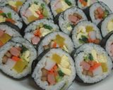 韓国・野菜キムパブ作り方3写真