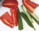 ズッキーニと夏野菜の揚げびたし作り方2写真