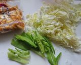 キャベツとなめこのねぎ塩うどん作り方1写真