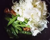 キャベツとなめこのねぎ塩うどん作り方2写真