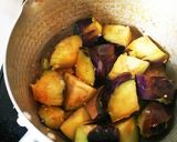 丸なすの油味噌 (甘味噌煮）作り方4写真