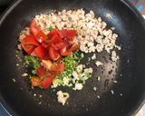 パクチーと鶏挽肉のフレッシュトマトパスタ作り方6写真