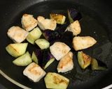 鶏むね肉と茄子と長芋のみぞれ煮作り方3写真