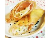 ★*ハムとネギとチーズで簡単春巻き★*作り方3写真