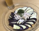 レンジで 蒸し鶏と茄子のさっぱりサラダ作り方7写真