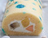 夏だ、海だよ！カルピスロールケーキ作り方44写真
