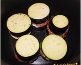 ナスと豚ひき肉挟み焼き★大葉生姜あんかけ作り方4写真