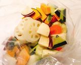 タラとささみと野菜の甘酢あん作り方1写真