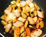 タラとささみと野菜の甘酢あん作り方6写真