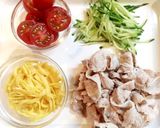 冷しゃぶ冷やし中華！ピリ辛ごまだれ作り方2写真